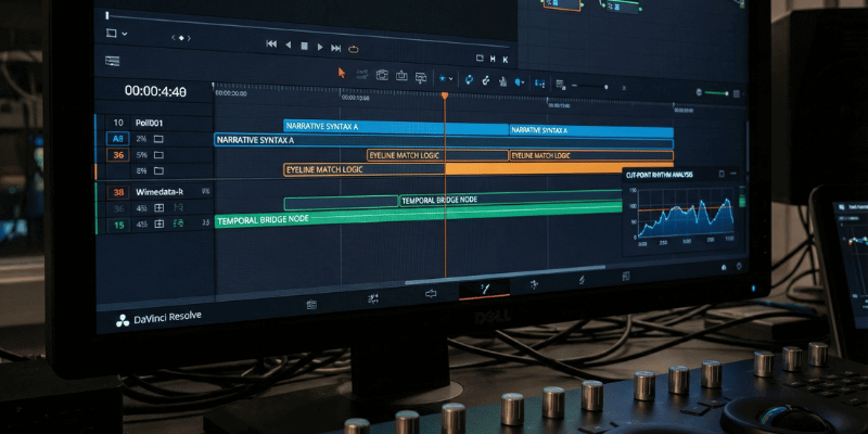 Cinematic grammar timeline analysis