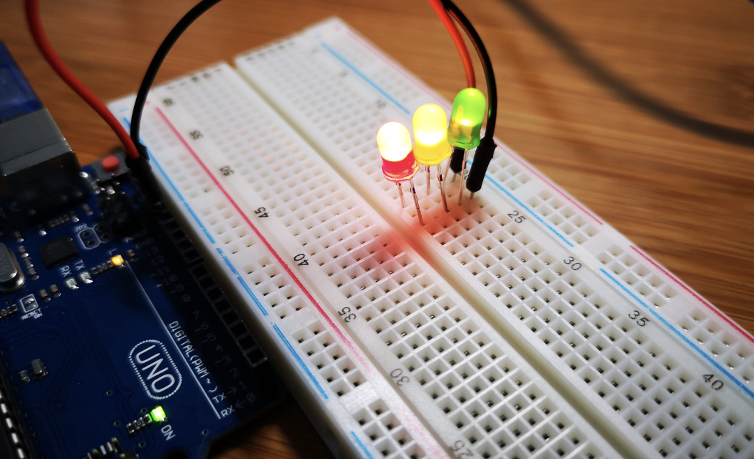 Arduino LED breadboard circuit 1